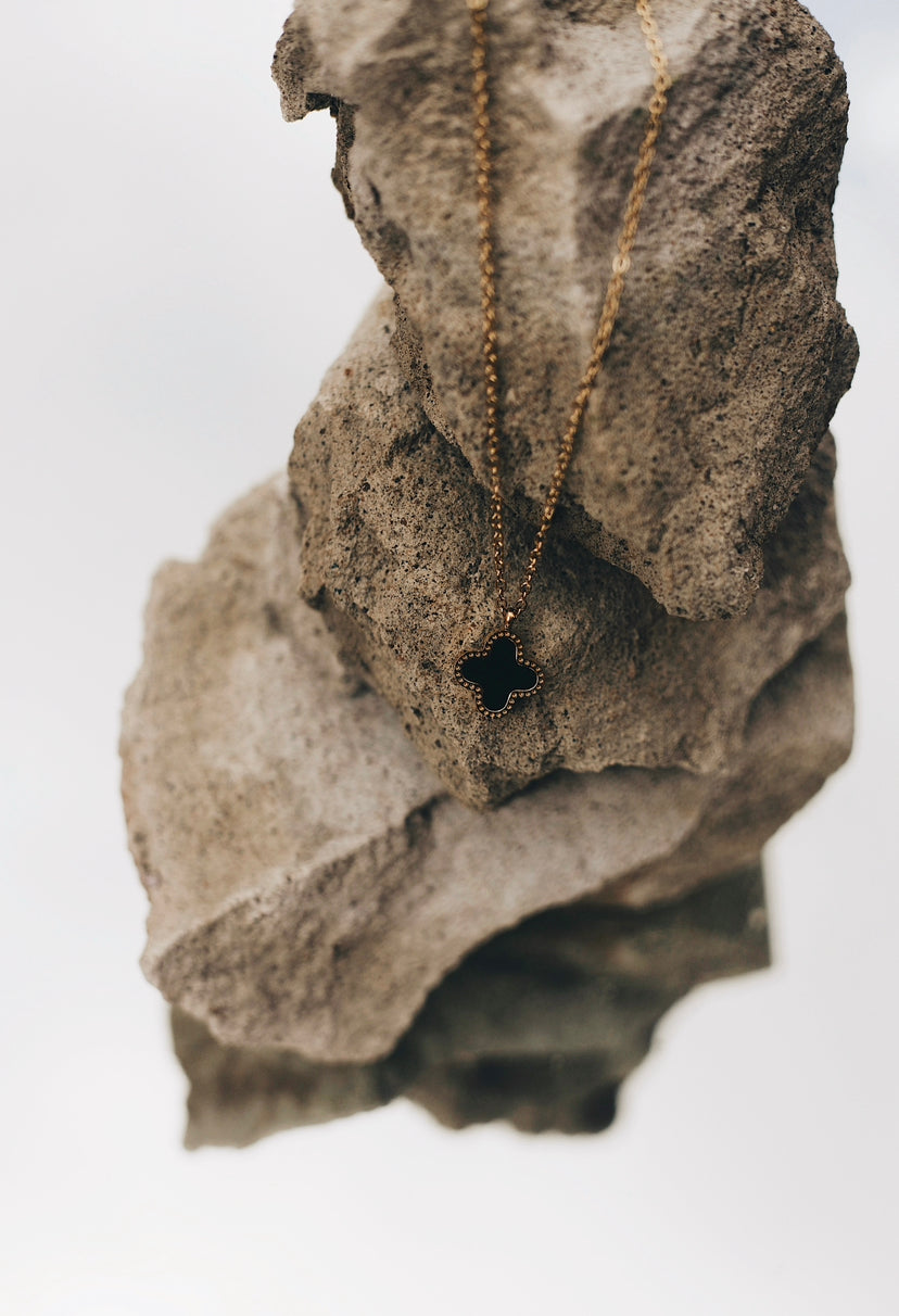 Double Sided Clover Love Pendant Necklace