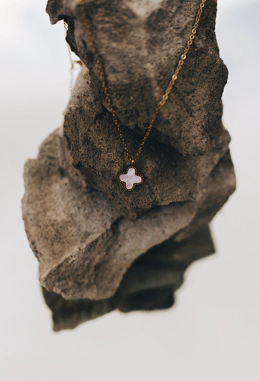 Double Sided Clover Love Pendant Necklace