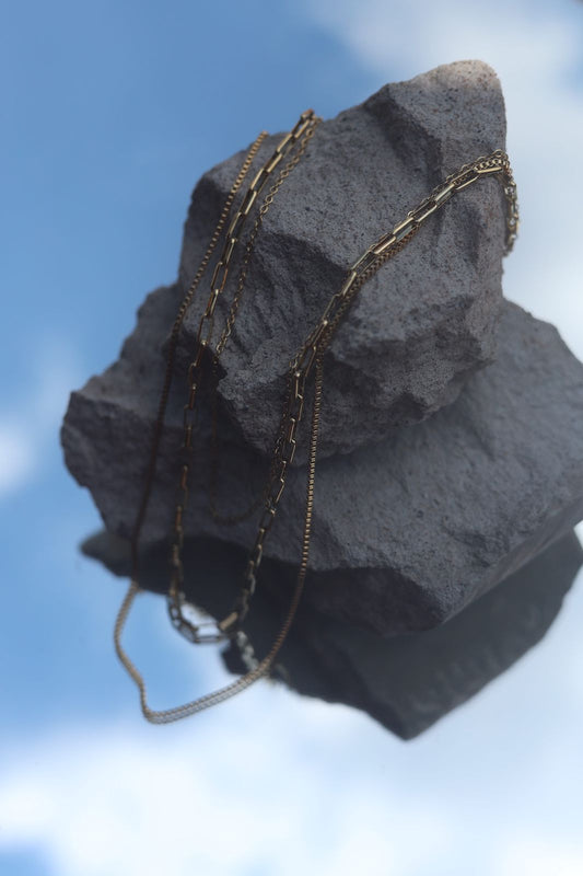 Love, Peace, Happiness 3 piece chain