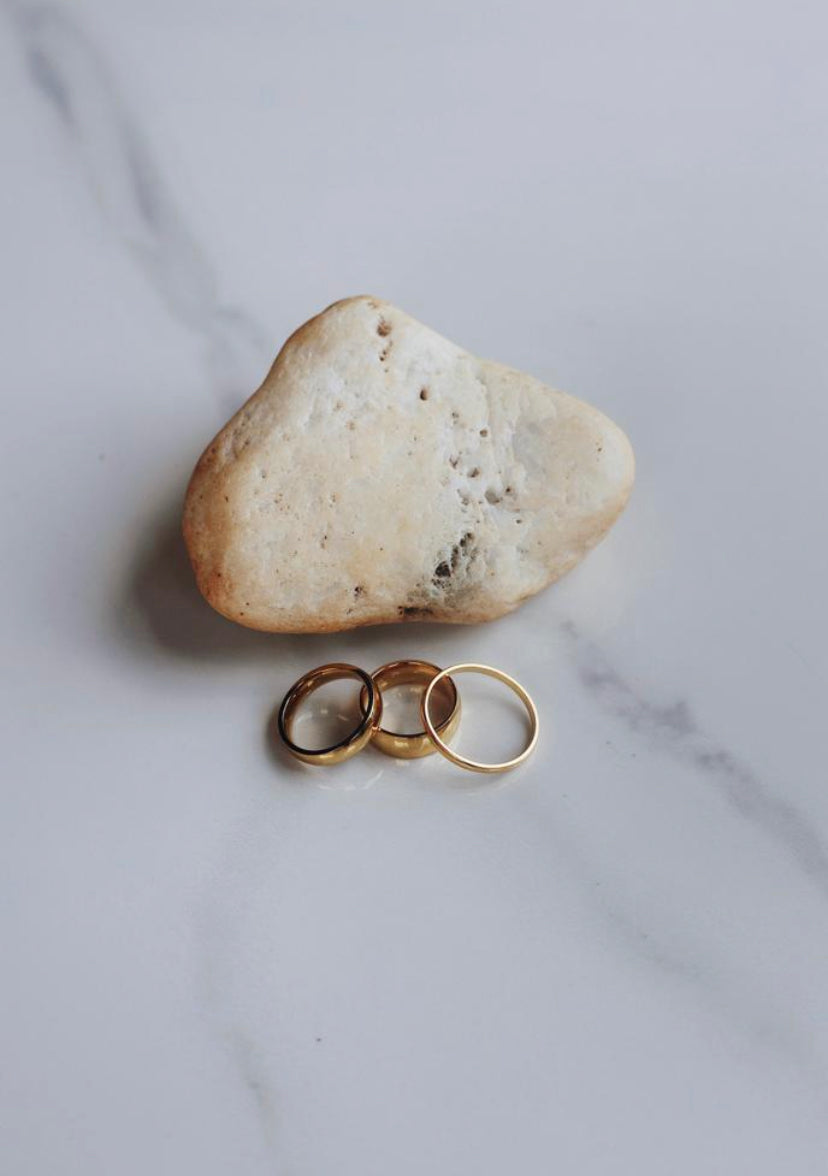 Mizou Gold Classic ring set