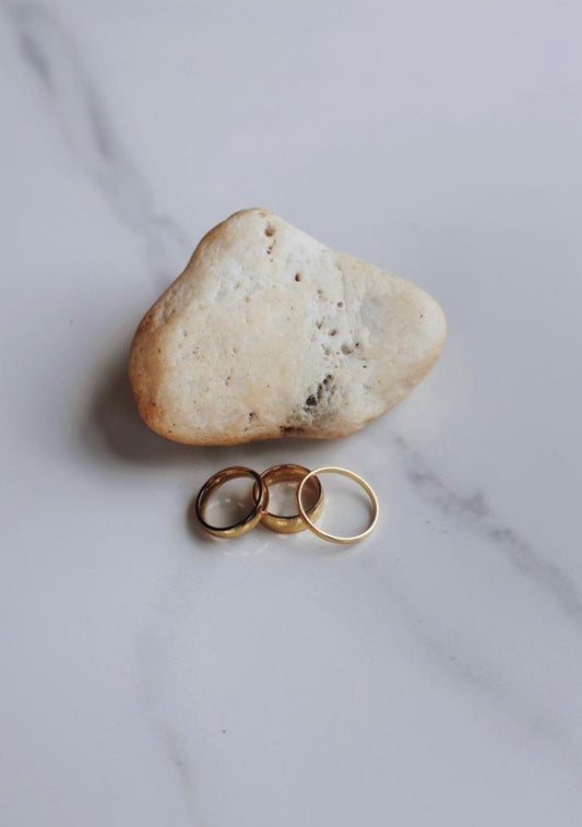 Mizou Gold Classic ring set