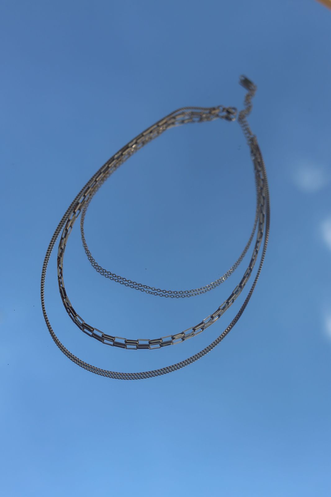 Love, Peace, Happiness 3 piece chain